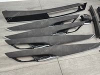 BMW X5 F15 INTERIOR TRIM SET WRAPPING SERVICE - ALCANTARA STYLE VINYL & FABRIC COMBO