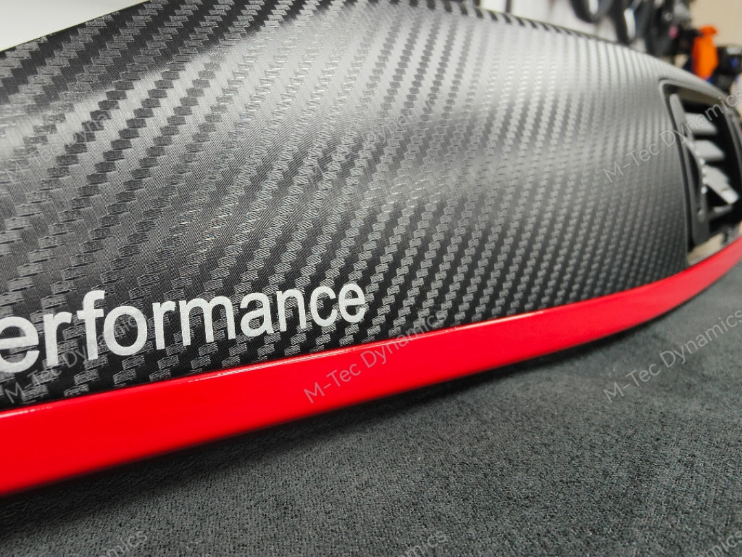 BMW F32 COUPE INTERIOR TRIM SET - 3D CARBON / MATT RED ACCENT