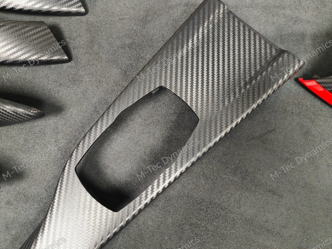 BMW F32 COUPE INTERIOR TRIM SET - 3D CARBON / MATT RED ACCENT