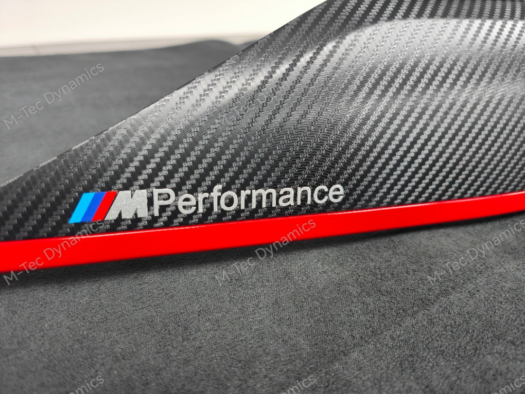 BMW F32 COUPE INTERIOR TRIM SET - 3D CARBON / MATT RED ACCENT
