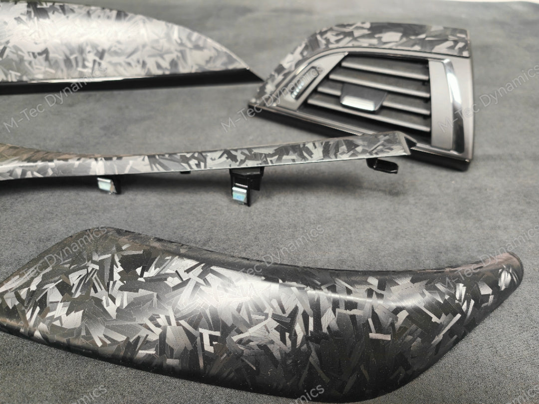 BMW F21 / F22 INTERIOR TRIM SET - FORGED CARBON / GLOSS BLACK ACCENT