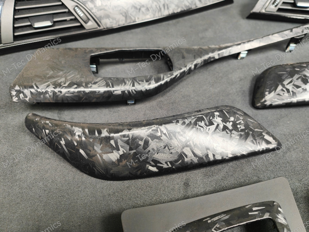 BMW F21 / F22 INTERIOR TRIM SET - FORGED CARBON / GLOSS BLACK ACCENT