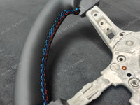 BMW F-SERIES NAPPA LEATHER TRI-STITCH STEERING WHEEL - BMW 1 2 3 4 SERIES F20 F22 F30 F32 M2 M3 M4