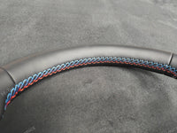 BMW F-SERIES NAPPA LEATHER TRI-STITCH STEERING WHEEL - BMW 1 2 3 4 SERIES F20 F22 F30 F32 M2 M3 M4