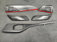 BMW F21 F22 INTERIOR TRIM SET - 3D CARBON / RED ACCENT