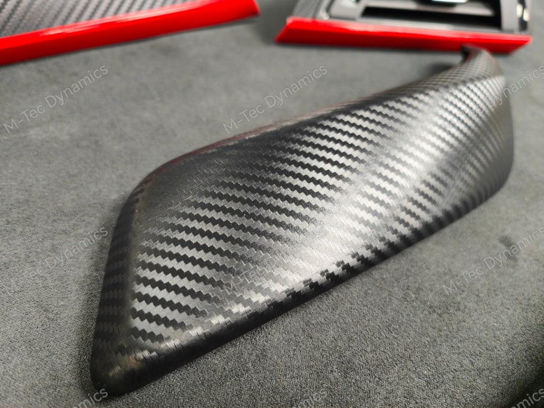 BMW F21 F22 INTERIOR TRIM SET - 3D CARBON / RED ACCENT