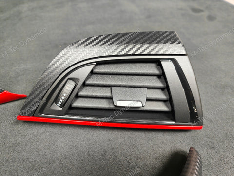 BMW F20 INTERIOR TRIM SET - 3D CARBON / RED ACCENT (#9)