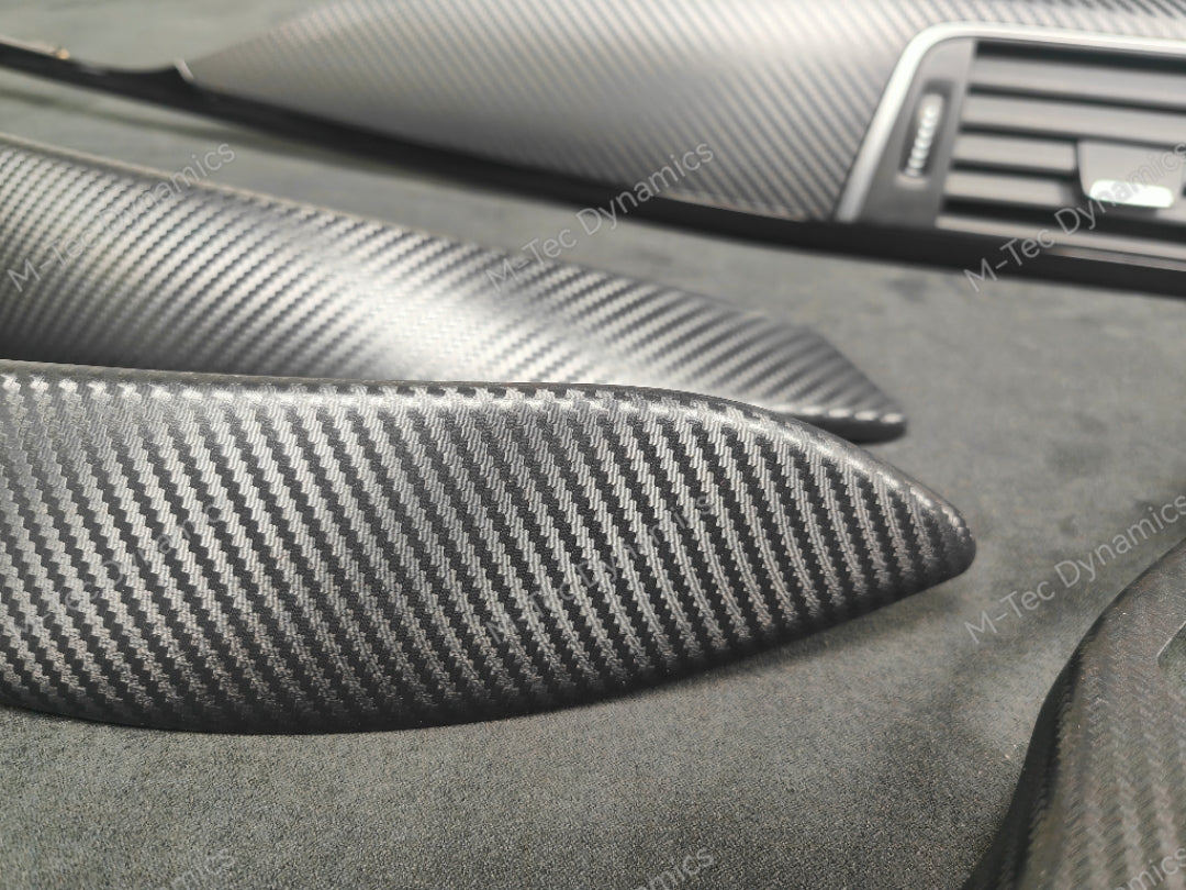 BMW F32 COUPE LCI INTERIOR TRIM SET - 3D CARBON / BLACK ACCENT