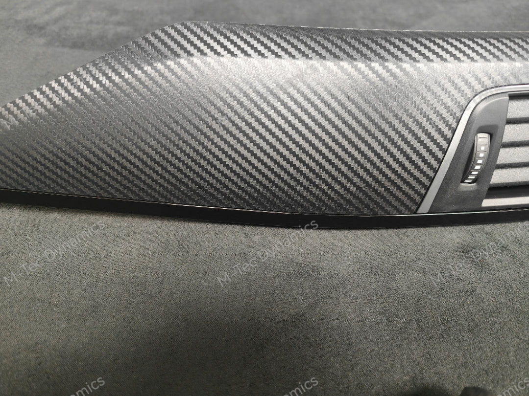 BMW F30 F31 F36 LCI INTERIOR TRIM SET - 3D CARBON / BLACK ACCENT