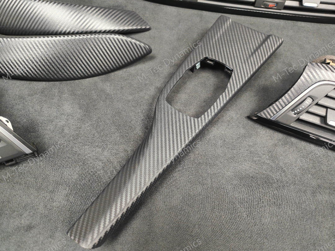 BMW F32 COUPE LCI INTERIOR TRIM SET - 3D CARBON / BLACK ACCENT