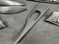 BMW F32 COUPE LCI INTERIOR TRIM SET - 3D CARBON / BLACK ACCENT