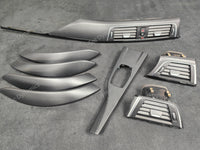 BMW F30 F31 F36 LCI INTERIOR TRIM SET - 3D CARBON / BLACK ACCENT