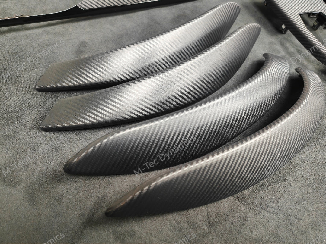 BMW F30 F31 F36 LCI INTERIOR TRIM SET - 3D CARBON / BLACK ACCENT