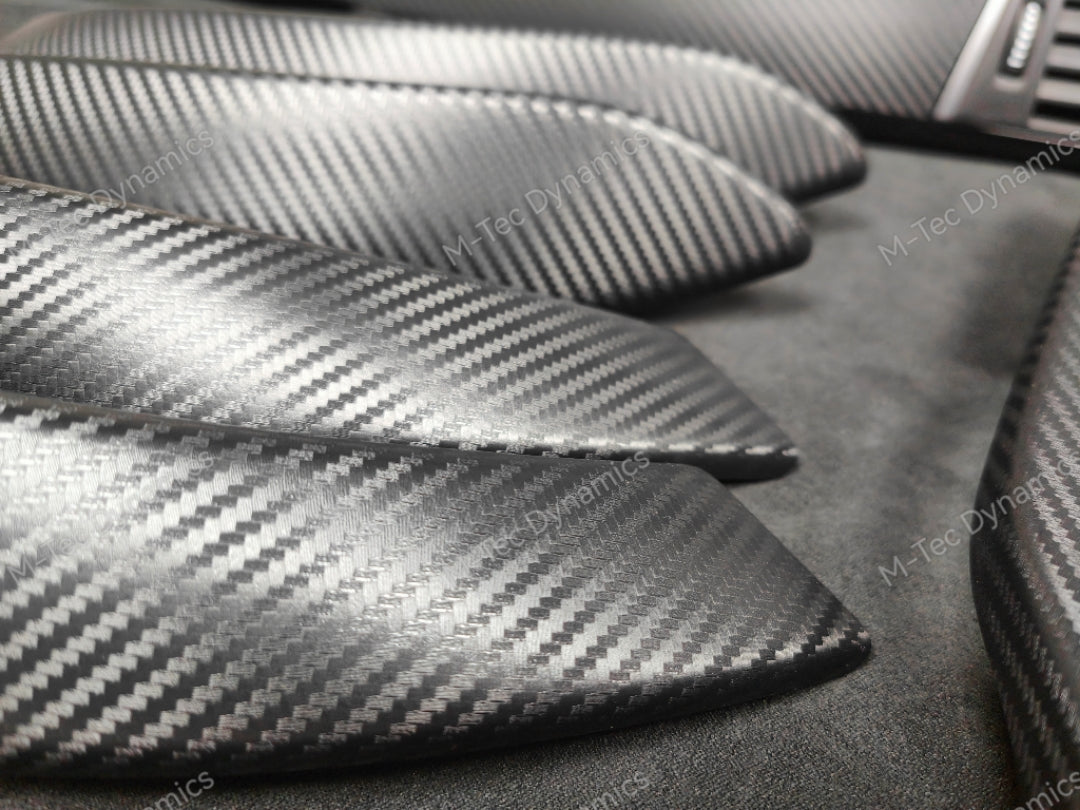 BMW F30 F31 F36 LCI INTERIOR TRIM SET - 3D CARBON / BLACK ACCENT
