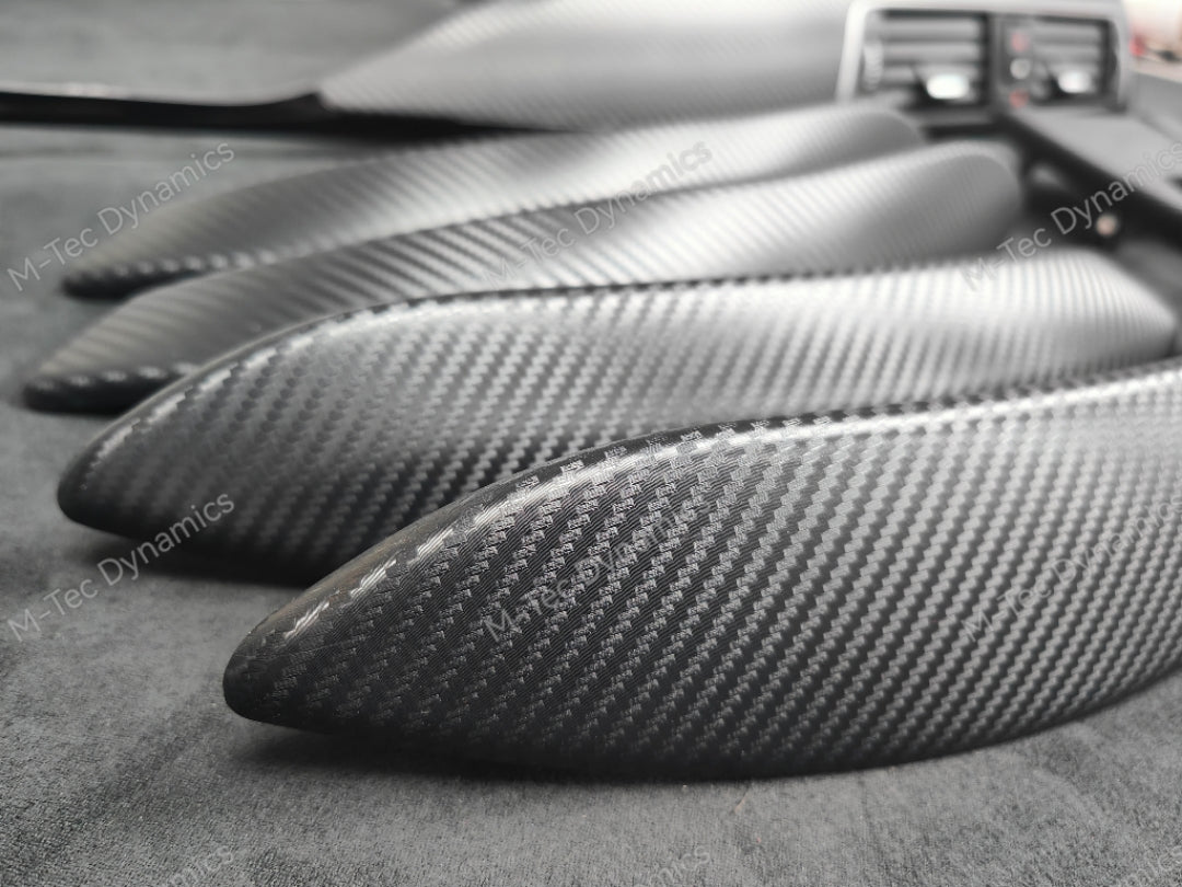 BMW F30 F31 F36 LCI INTERIOR TRIM SET - 3D CARBON / BLACK ACCENT