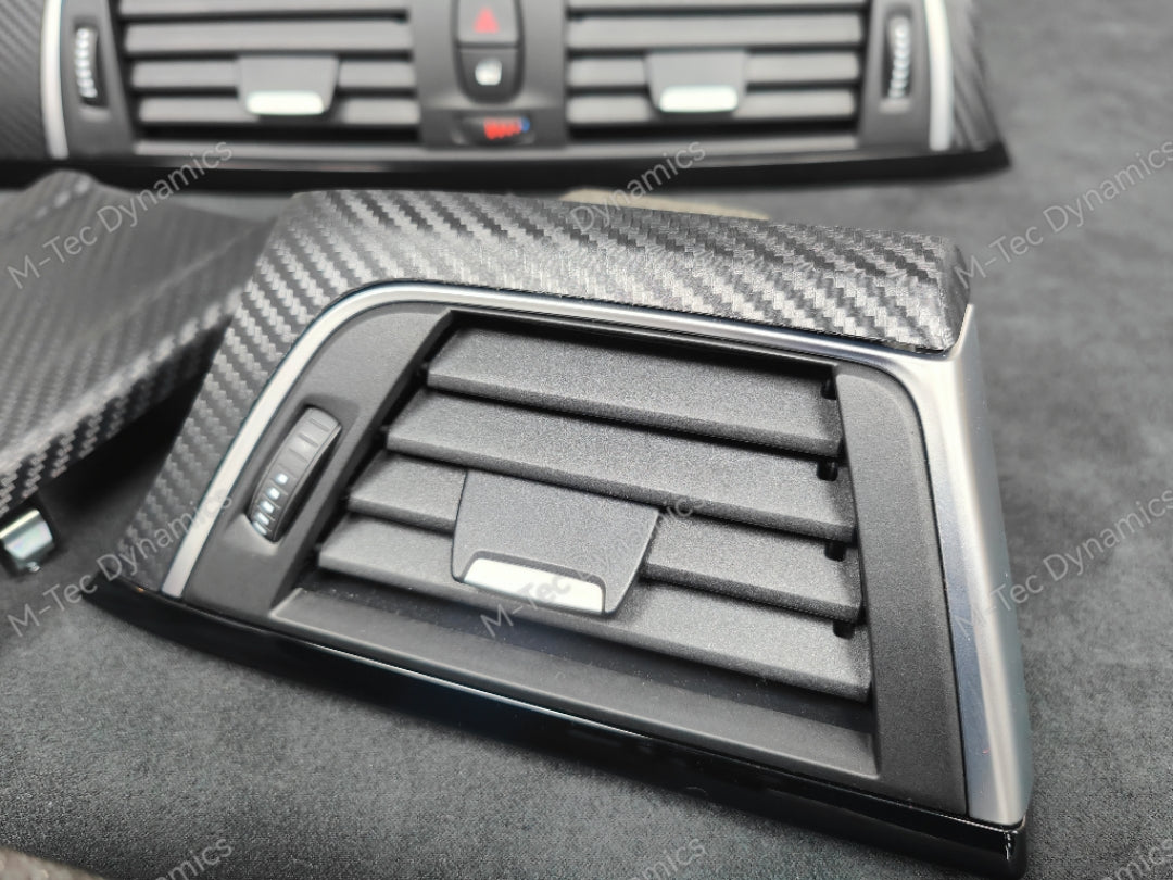 BMW F32 COUPE LCI INTERIOR TRIM SET - 3D CARBON / BLACK ACCENT