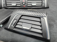 BMW F32 COUPE LCI INTERIOR TRIM SET - 3D CARBON / BLACK ACCENT