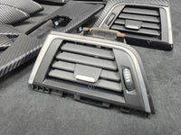 BMW F32 COUPE LCI INTERIOR TRIM SET - 3D CARBON / BLACK ACCENT