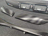 BMW F21 F22 LCI-2 INTERIOR TRIM SET - TEXTURED CARBON / GLOSS BLACK ACCENT