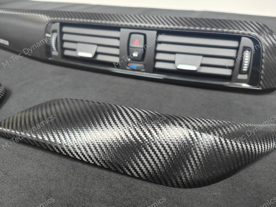 BMW F21 F22 LCI-2 INTERIOR TRIM SET - TEXTURED CARBON / GLOSS BLACK ACCENT