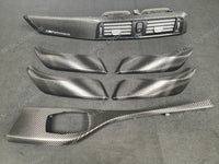 BMW F20 LCI-2 INTERIOR TRIM SET - TEXTURED CARBON / GLOSS BLACK ACCENT