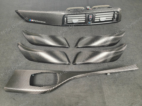 BMW F20 LCI-2 INTERIOR TRIM SET - PREMIUM TEXTURED BLACK CARBON