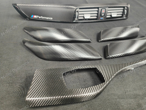 BMW F20 LCI-2 INTERIOR TRIM SET - PREMIUM TEXTURED BLACK CARBON