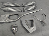WRAPPING SERVICE - BMW F20 F21 F22 F23 LCI-2 INTERIOR TRIM SET - TEXTURED CARBON