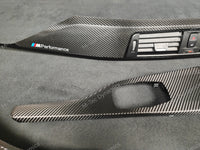BMW F30 F31 F36 F80 LCI INTERIOR TRIM SET - TEXTURED CARBON / GLOSS BLACK ACCENT
