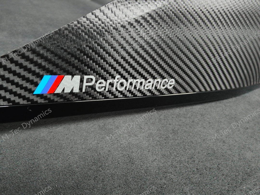 BMW F30 F31 F36 F80 LCI INTERIOR TRIM SET - TEXTURED CARBON / GLOSS BLACK ACCENT