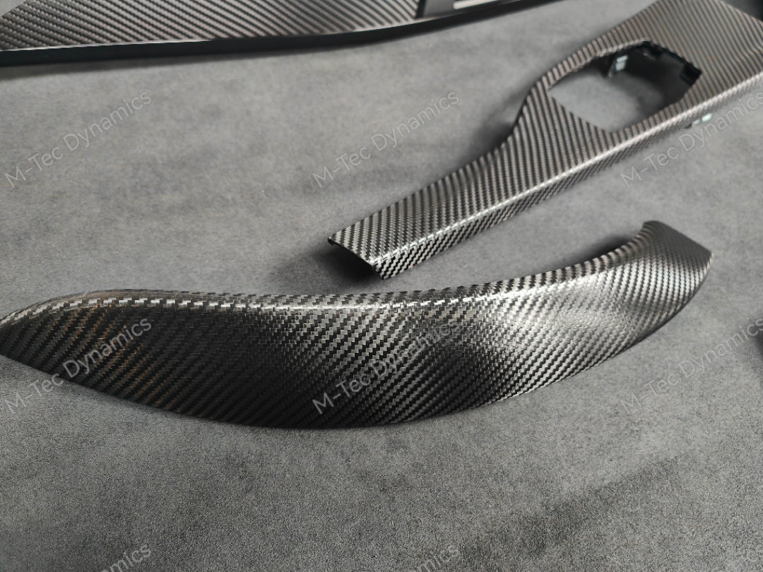 BMW F32 COUPE LCI INTERIOR TRIM SET - TEXTURED CARBON / GLOSS BLACK ACCENT