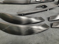 BMW F30 F31 F36 F80 LCI INTERIOR TRIM SET - TEXTURED CARBON / GLOSS BLACK ACCENT