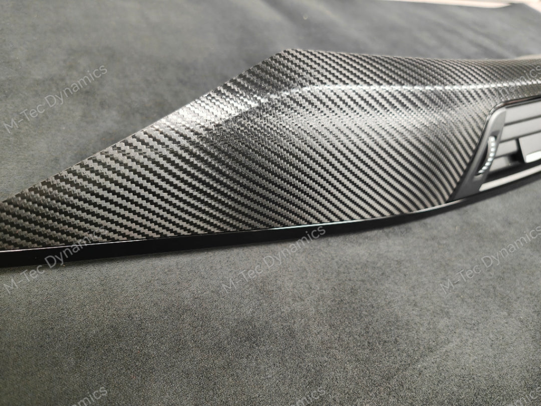 BMW F30 F31 F36 F80 LCI INTERIOR TRIM SET - TEXTURED CARBON / GLOSS BLACK ACCENT
