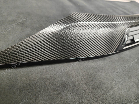 BMW F30 F80 M3 3-SERIES LCI INTERIOR TRIM SET - DEEP TEXTURED GLOSSY CARBON / GLOSS BLACK ACCENT (MTD-TEX)