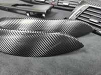 BMW F30 F31 F36 F80 LCI INTERIOR TRIM SET - TEXTURED CARBON / GLOSS BLACK ACCENT