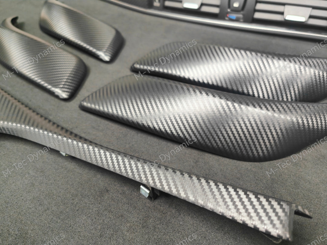 BMW F20 LCI-2 INTERIOR TRIM SET - 3D CARBON / SILVER ACCENT