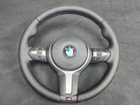 BMW F-SERIES NAPPA LEATHER TRI-STITCH STEERING WHEEL (MANUAL) - BMW 1 2 3 4 SERIES F20 F22 F30 F32 M2 M3 M4