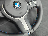BMW F-SERIES NAPPA LEATHER TRI-STITCH STEERING WHEEL (MANUAL) - BMW 5 6 SERIES F10 F11 M5 F06 F12 F13 M6
