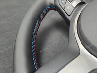 BMW F-SERIES NAPPA LEATHER TRI-STITCH STEERING WHEEL (MANUAL) - BMW 5 6 SERIES F10 F11 M5 F06 F12 F13 M6