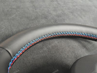 BMW F-SERIES NAPPA LEATHER TRI-STITCH STEERING WHEEL (MANUAL) - BMW 1 2 3 4 SERIES F20 F22 F30 F32 M2 M3 M4