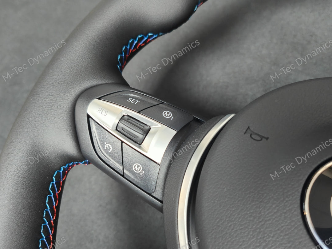 BMW F-SERIES NAPPA LEATHER TRI-STITCH STEERING WHEEL (MANUAL) - BMW 5 6 SERIES F10 F11 M5 F06 F12 F13 M6