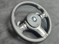 BMW F-SERIES NAPPA LEATHER TRI-STITCH STEERING WHEEL (AUTO) - BMW 1 2 3 4 SERIES F20 F22 F30 F32 M2 M3 M4