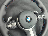 BMW F-SERIES NAPPA LEATHER TRI-STITCH STEERING WHEEL (AUTO) - BMW 1 2 3 4 SERIES F20 F22 F30 F32 M2 M3 M4