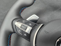 BMW F-SERIES NAPPA LEATHER TRI-STITCH STEERING WHEEL (AUTO) - BMW 1 2 3 4 SERIES F20 F22 F30 F32 M2 M3 M4