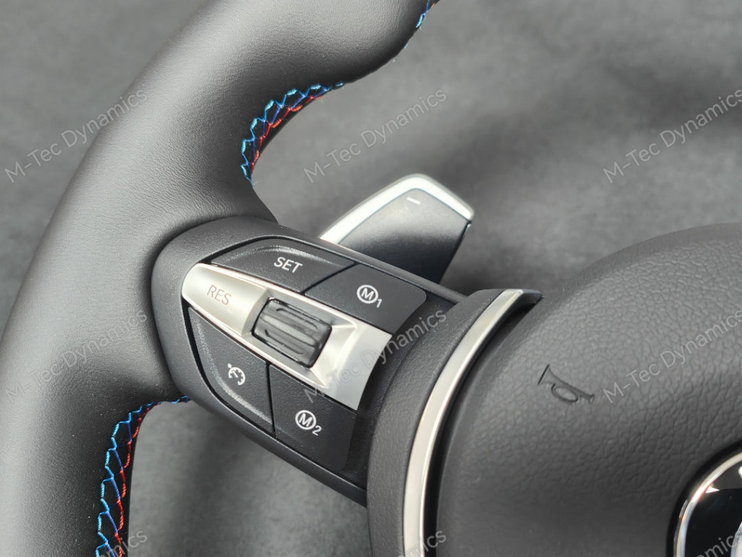 BMW F-SERIES NAPPA LEATHER TRI-STITCH STEERING WHEEL (AUTO) - BMW 5 6 SERIES F10 F11 M5 F06 F12 F13 M6