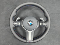BMW F-SERIES NAPPA LEATHER TRI-STITCH STEERING WHEEL (AUTO) - BMW 1 2 3 4 SERIES F20 F22 F30 F32 M2 M3 M4