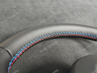 BMW F-SERIES NAPPA LEATHER TRI-STITCH STEERING WHEEL (AUTO) - BMW 1 2 3 4 SERIES F20 F22 F30 F32 M2 M3 M4