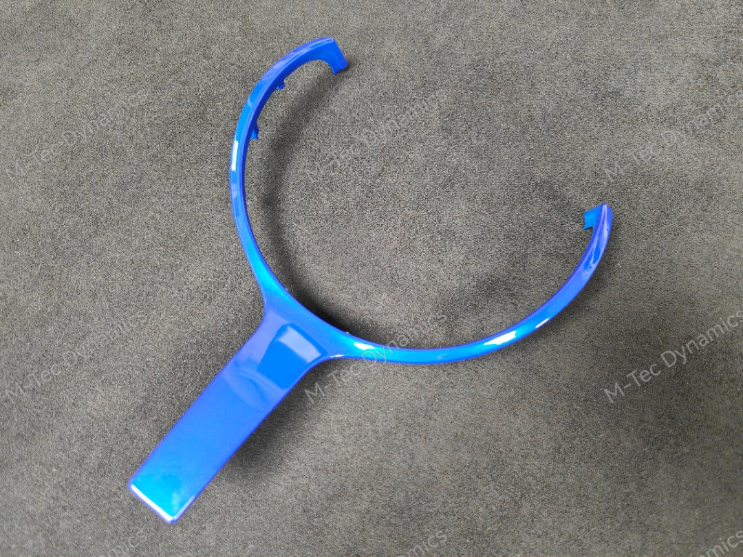 BMW F-SERIES BLUE M-SPORT STEERING WHEEL TRIM - 1/2/3/4/5 SERIES F1X F2X F3X