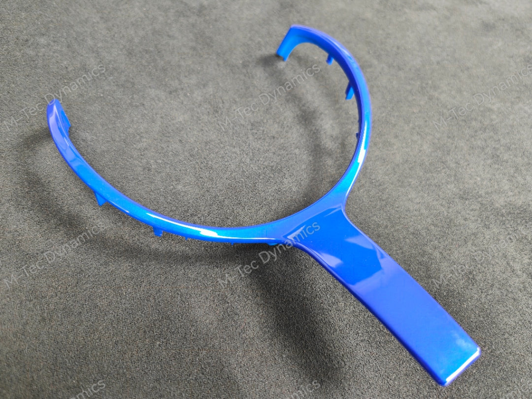 BMW F-SERIES BLUE M-SPORT STEERING WHEEL TRIM - 1/2/3/4/5 SERIES F1X F2X F3X