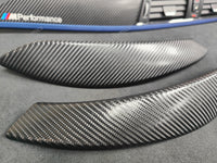 BMW F32 COUPE F82 M4 INTERIOR TRIM SET - 4D CARBON / BLUE ACCENT